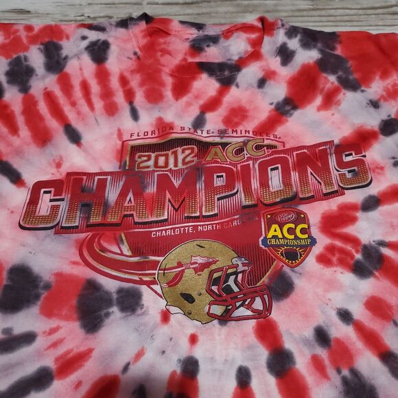 Florida State Seminoles Tye Dye Adult Shirt Size Large Spiral Hand Dyed - Picture 2 of 3